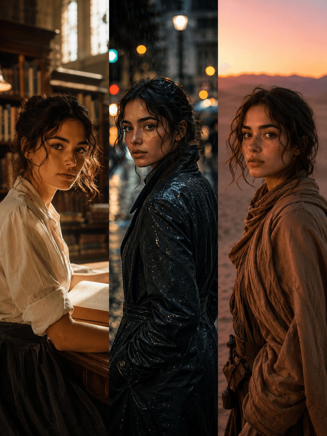 Same character across multiple frames