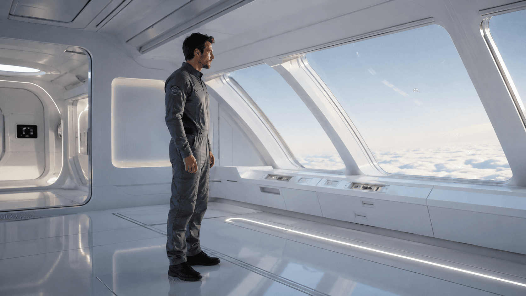 Sci-fi genre storyboard frame