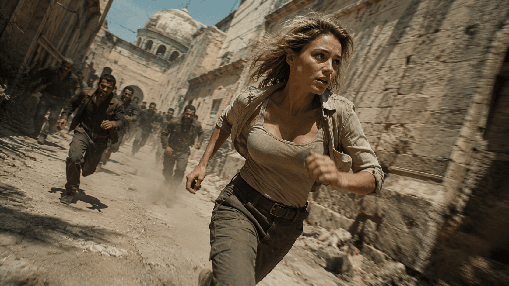 Action genre storyboard frame